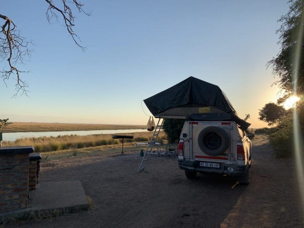 Camping in botswana
