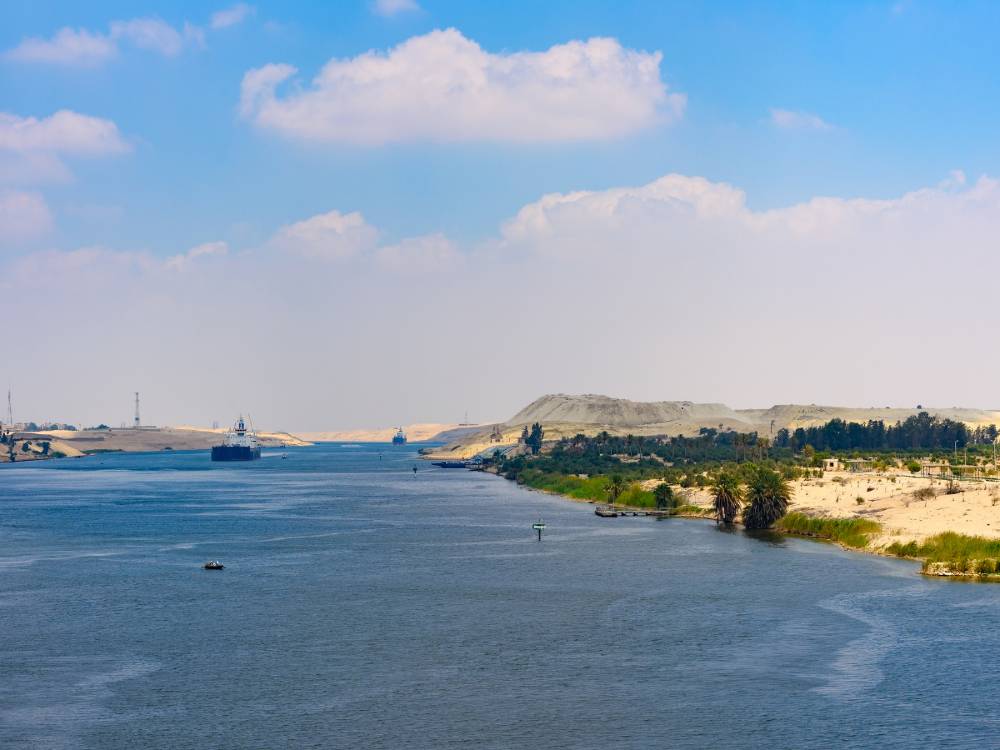 Suez Canal  is one of most important human-made landmarks in Egypt