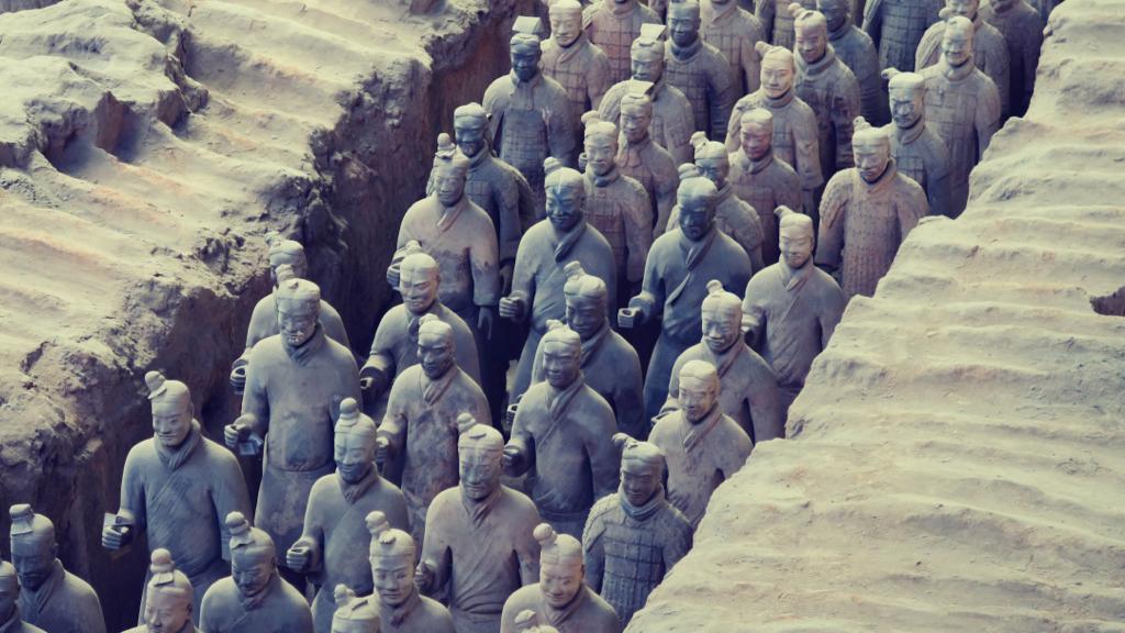 The Terracotta Army is one of the famous monuments in China