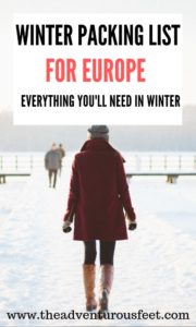 Packing List For Winter In Europe: Everything You'll Need This Winter