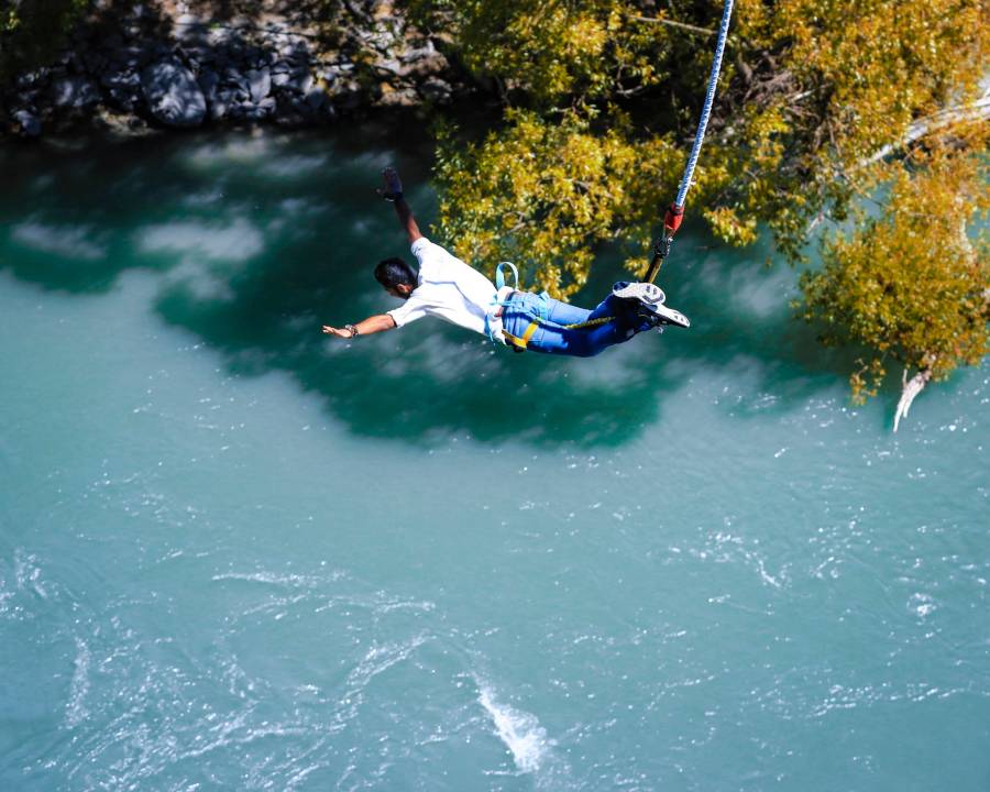 Bungee jumping is one of the bucket list ideas for adrenaline junkies