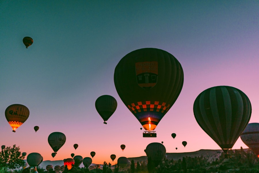 Hot air ballooning is one of the unique bucket list ideas