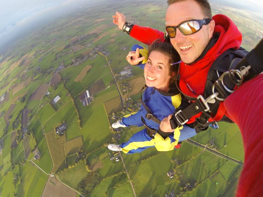 Skydiving is one of the adrenaline junkie bucket list ideas
