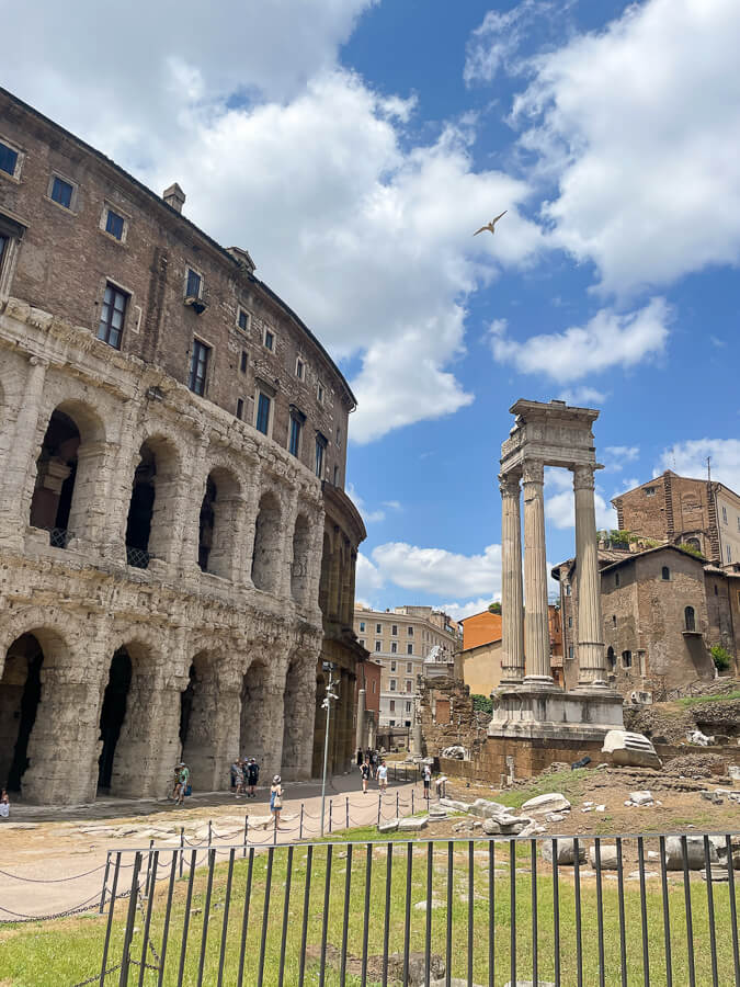 Teatro Marcello is one of the best things to see in Rome.