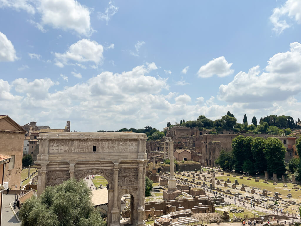 View of the Roman Forum from the Capitoline Hill 