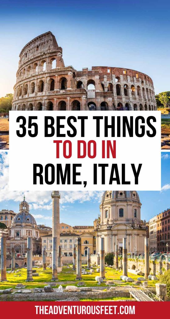 This post will show you all the best things to do in Rome! From famous monuments like the Colosseum to impressive museums! Read on to discover all the best places to visit in Rome! |Rome attractions| Rome tourist attractions| what to do in Rome Italy|  main attractions in Rome.