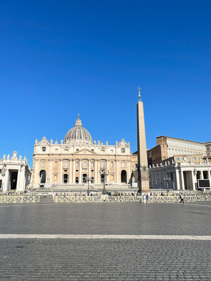 St. Peter’s Basilica is one of the best places to see in Rome.